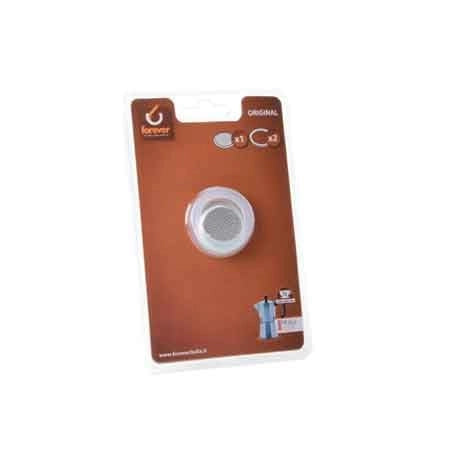SET FILTRO E GUARNIZIONI PER CAFFETTIERA 'MISS MOKA' 3 tazze - FOR EVER