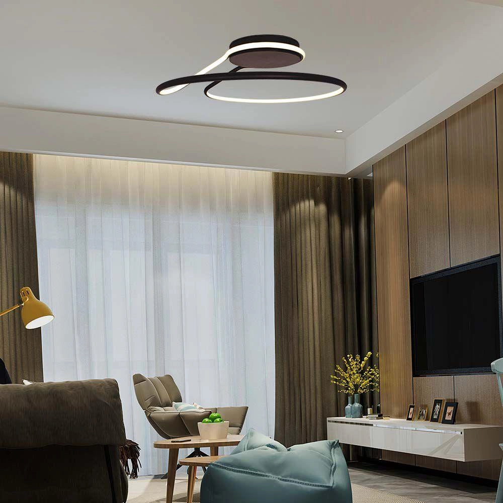 Plafoniera LED V-TAC VT-7762 nera 53cm 54W 4000K dim.