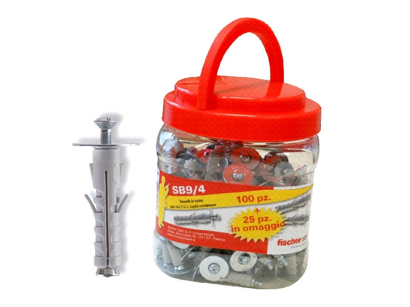 Fischer TASSELLO SB 9/4 BOX 125 PEZZI  (100+25 omaggio)
