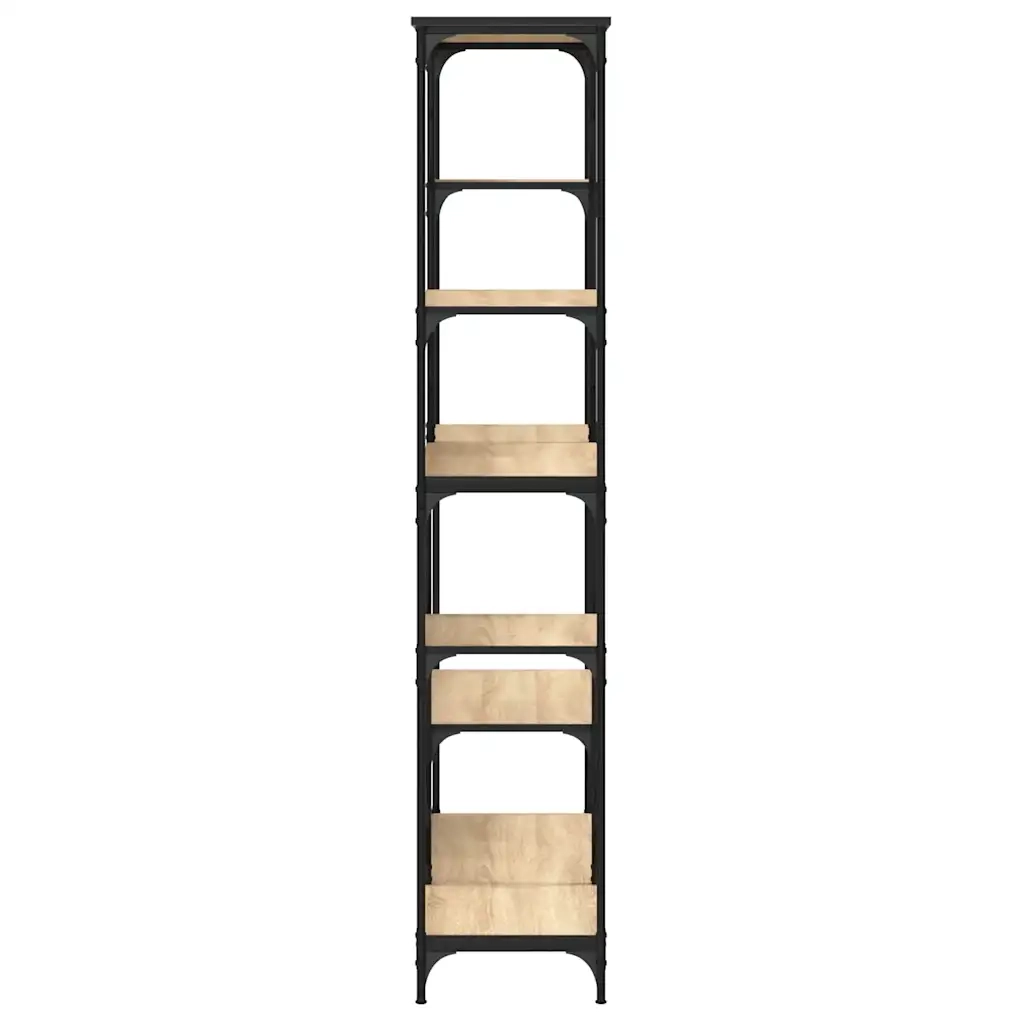 Libreria Rovere Sonoma 99x35,5x176 cm Legno Multistrato Acciaio 835410