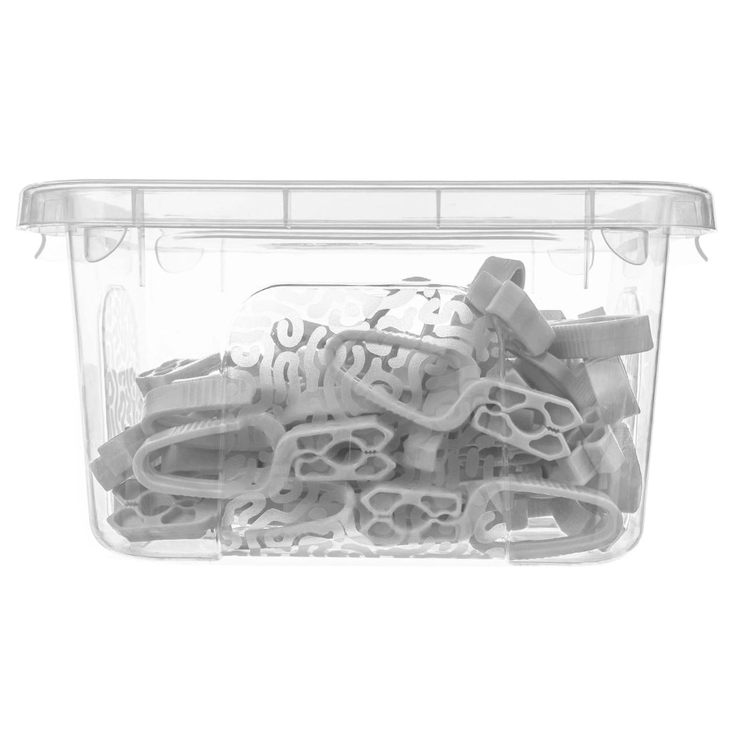 Mollette per bucato KADAX, set da 50 pezzi + contenitore con coperchio