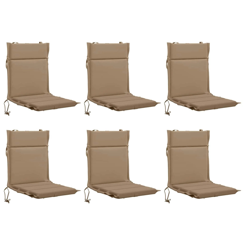 Cuscini per Sedia Alta in 6 Pezzi GEMERT 6 pcs 100% Poliestere 946521