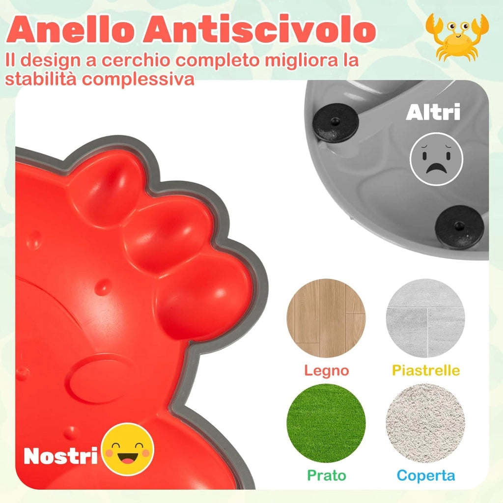 Pietre di Bilanciamento per Bambini, Pietre Equilibrio per Sviluppare Coordinazione, Attrezzatura da Gioco per Interni ed Esterni per Bambini da 3+ Anni
