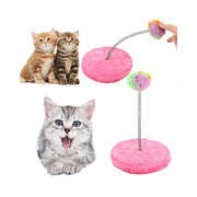 Trade Shop - Gioco Con Pupazzo Topo Palestra Per Gatto Gatti Unghie Tiragraffi Base Con Molle -