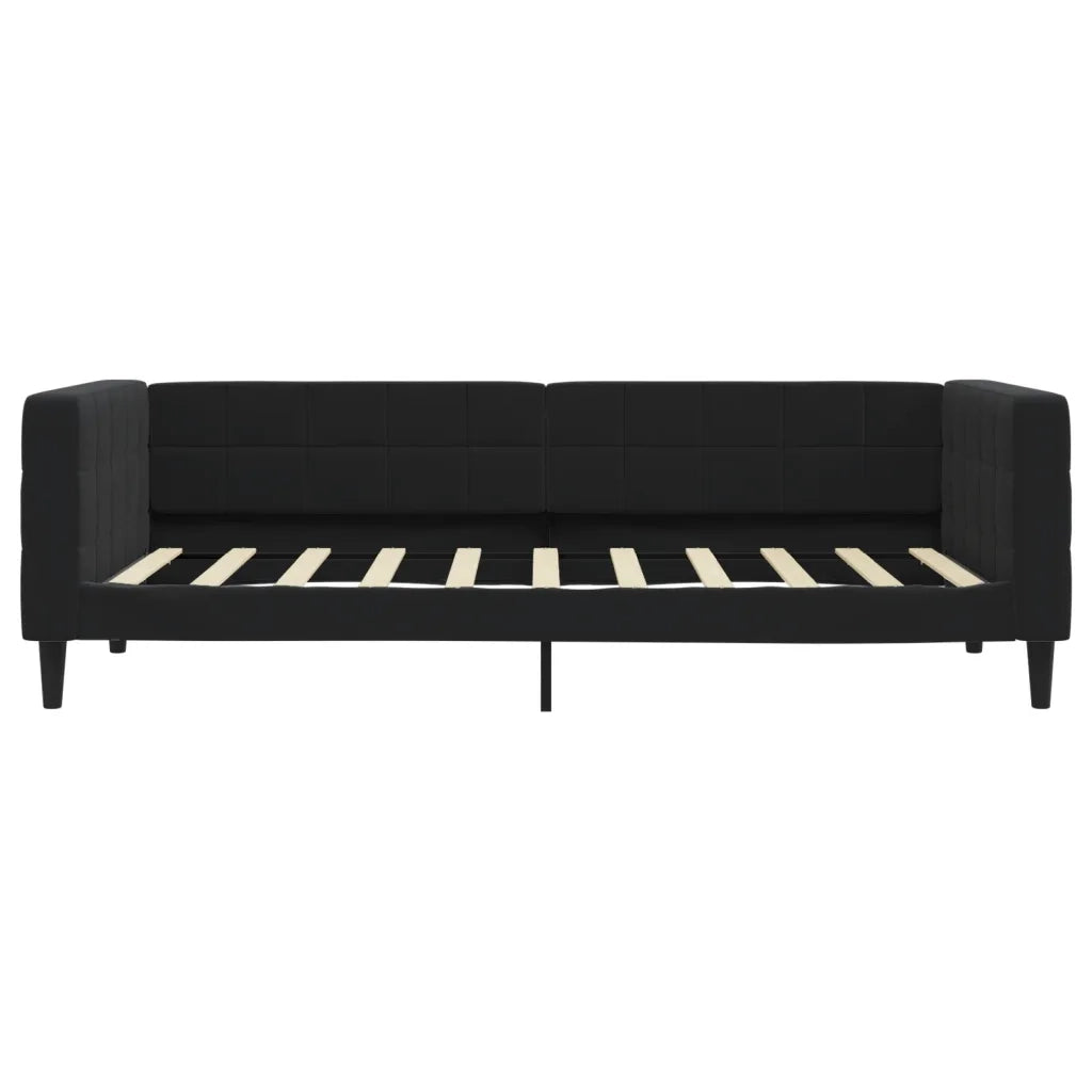 Divano Letto con Letto Estraibile-Sofa Letto-Daybed Nero 90x190 cm in Velluto 484541