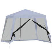 Carpa da Giardino ¨C zephmum ¨C Grigio 3x3 m con Rete Moschiera