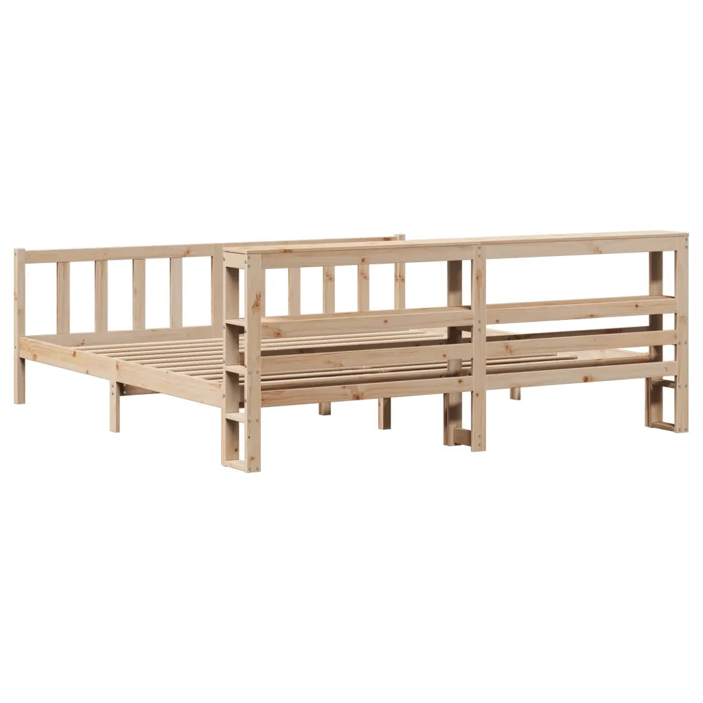 Letto senza Materasso 180x200 cm in Legno Massello di Pino 3305767