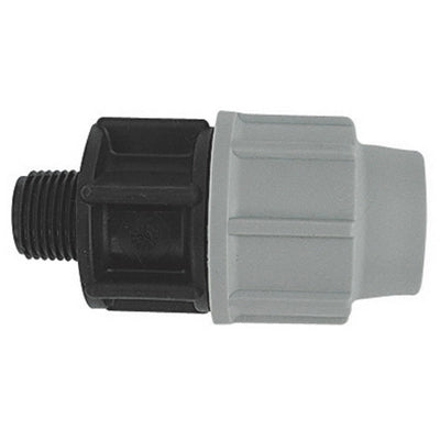 RACCORDO MASCHIO PLASSON PER TUBO POLIETILENE- 2 x 50- PLASS- pezzi 1