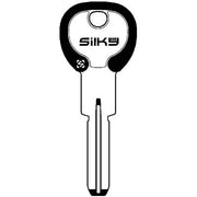 CHIAVE PUNZONATA AGB AGB5DZ SILKY SILCA - OTTONE NICHELATO- 5 pezzi