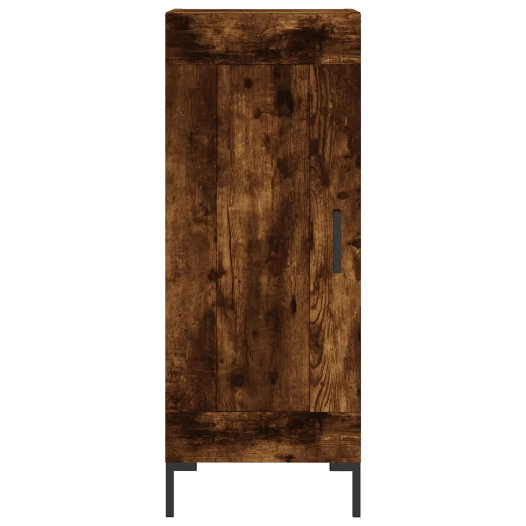 vidaXL Credenza Rovere Fumo 34,5x34x180 cm in Legno Multistrato