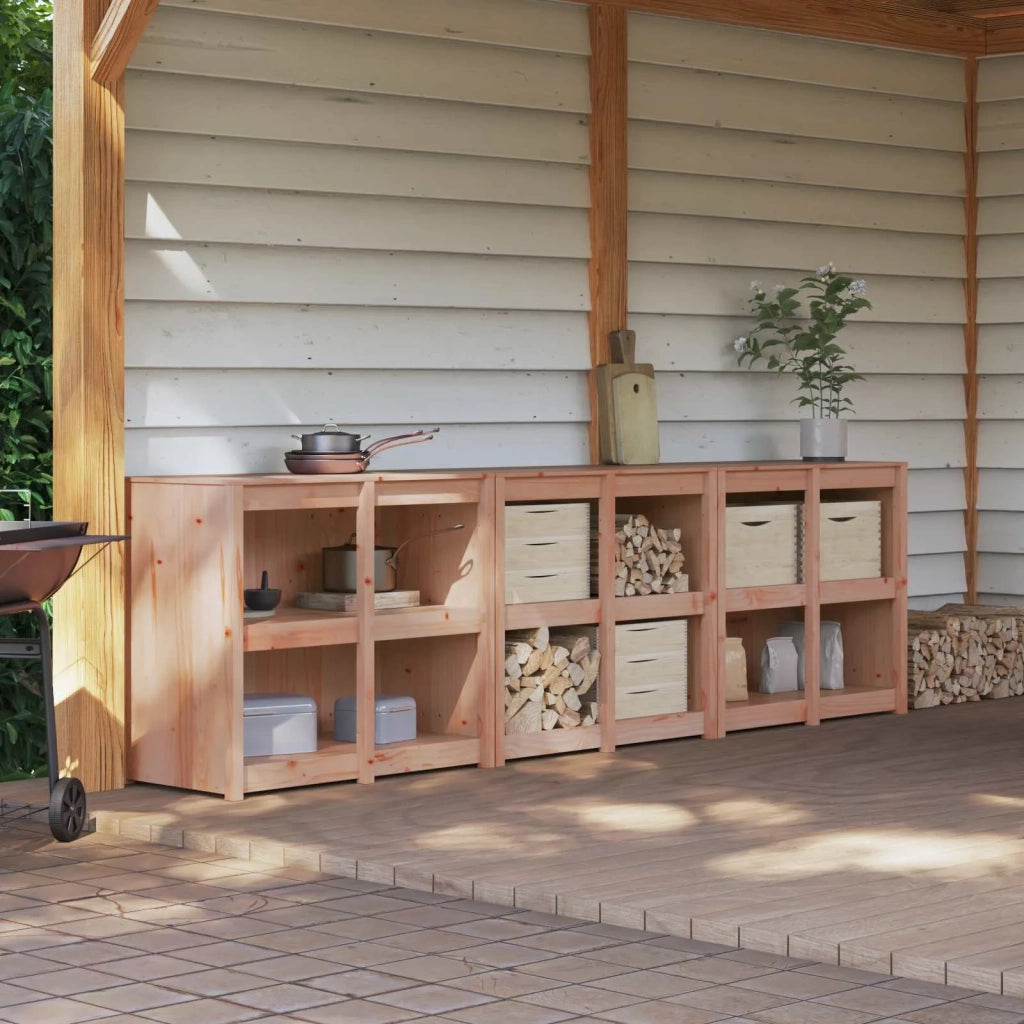Mobile da cucina da esterno MEPPEL 3 pz Douglas Naturale 3443811