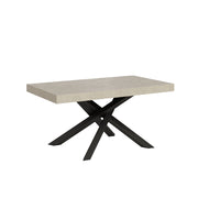 Tavolo allungabile 90x160/264 cm Volta cashmere gambe antracite