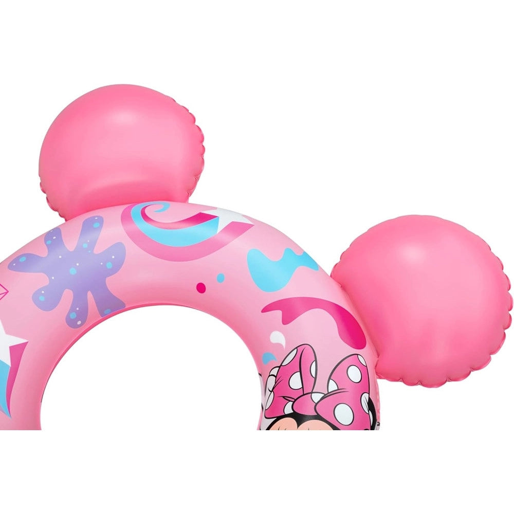 Trade Shop - Salvagente Gonfiabile Galleggiante Splash Pal Minnie Con Orecchie Rosa 65 Cm 9102n -