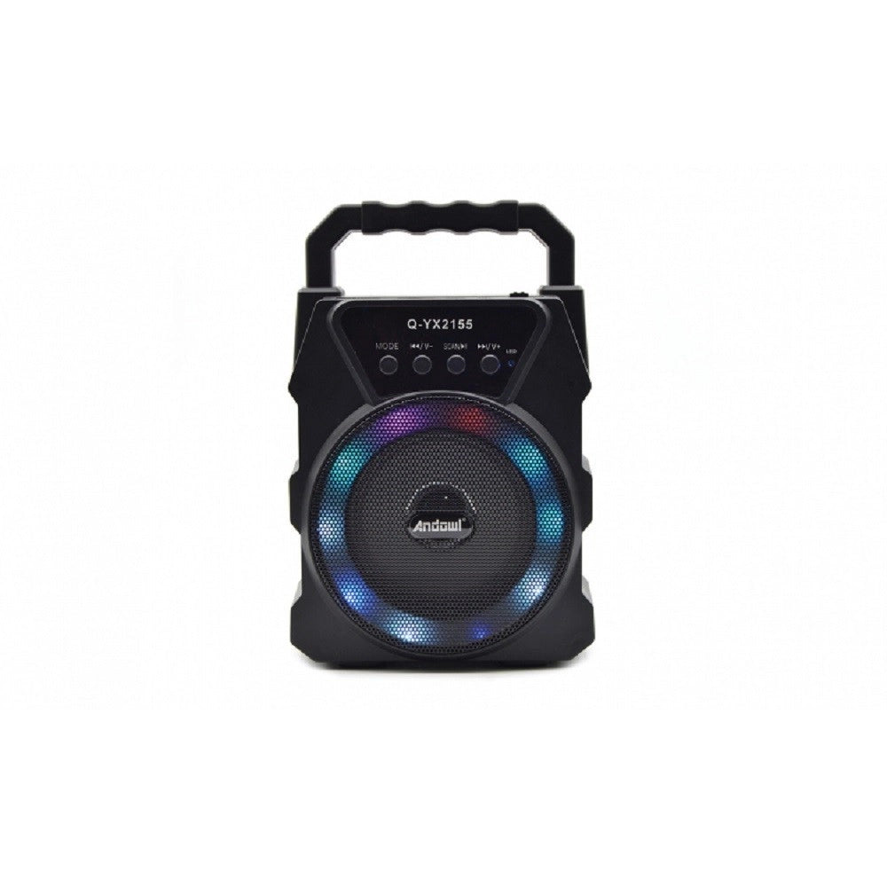 Trade Shop - Altoparlante Portatile Q-yx2155 15w Pmpo Bluetooth 5.0 Con Luci A Led Senza Fili -