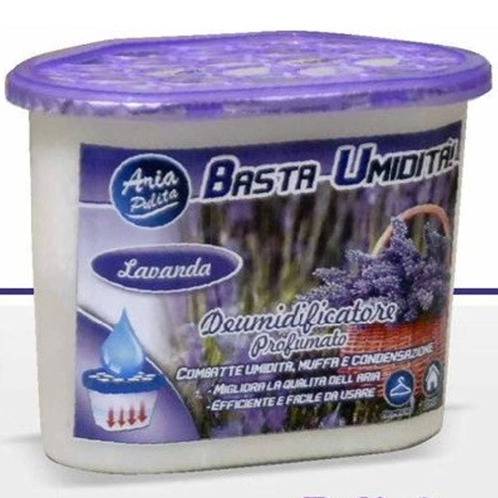 Trade Shop - Deumidificatore Con 220gr Di Granuli Deumidificatore Aria Fragranza Lavanda -