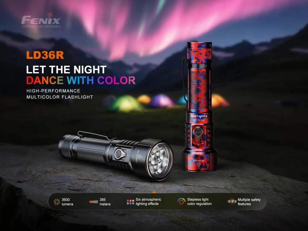 Torcia LED FENIX LD36R 3600 lumen 380 metri