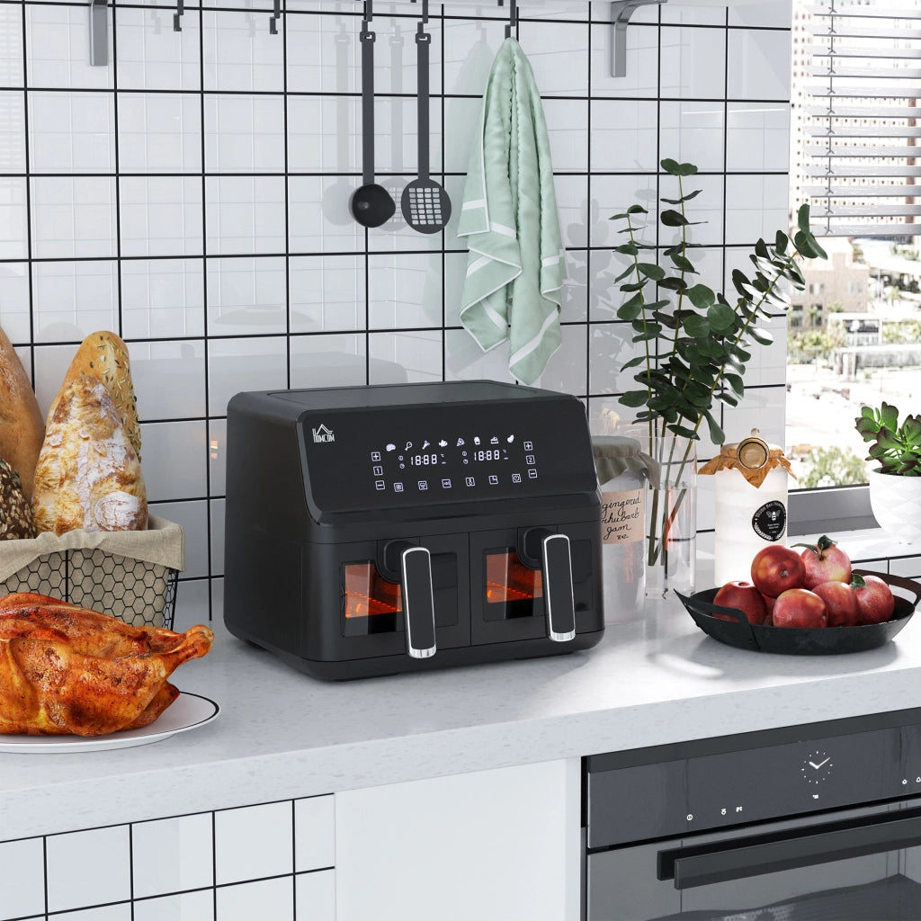 Friggitrice ad aria senza olio 8L 2500W 8 programmi ¨C Zephmum ¨C Nero