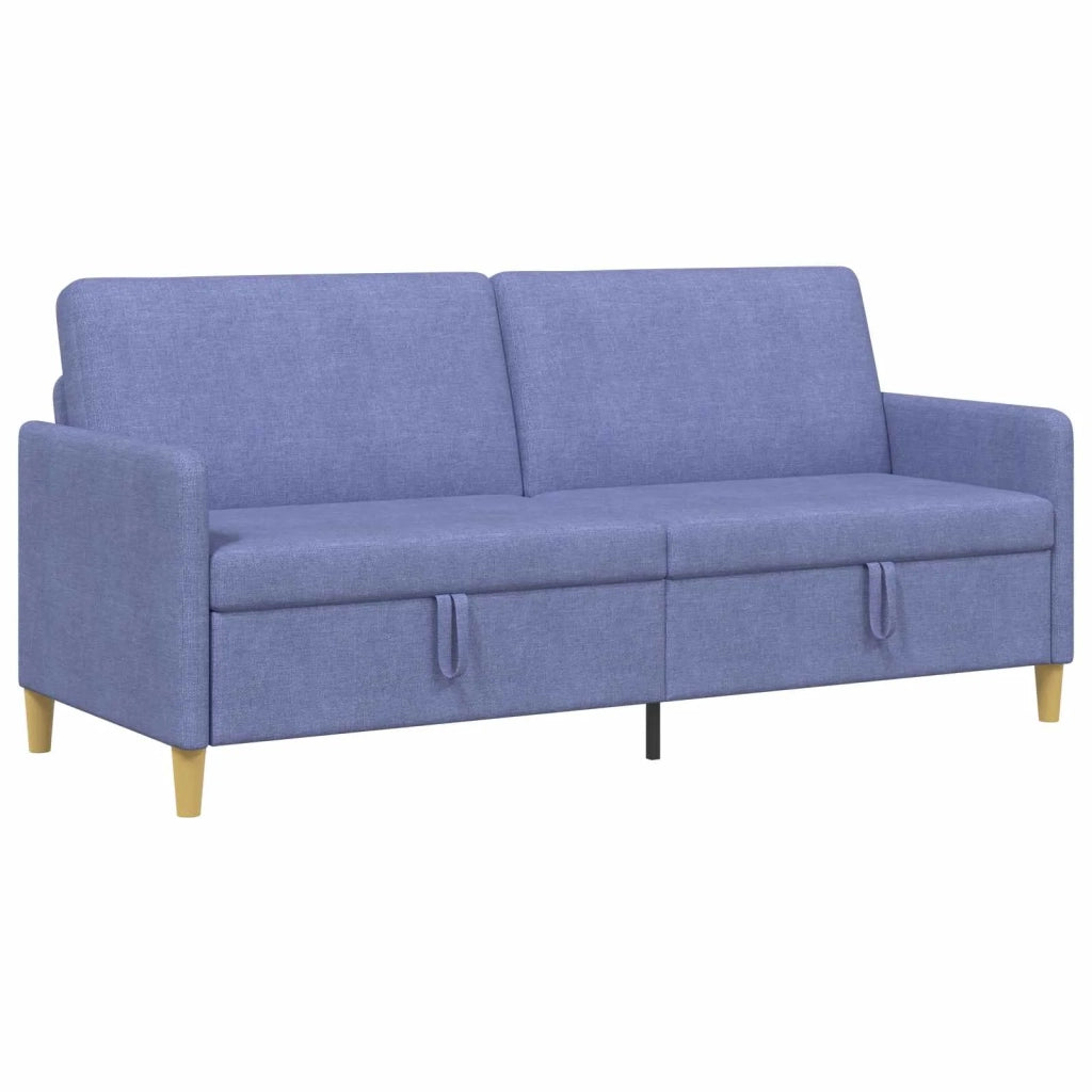 Divano con Storage Blu jeans 192 x 78 x 87 cm Poliestere 42036988