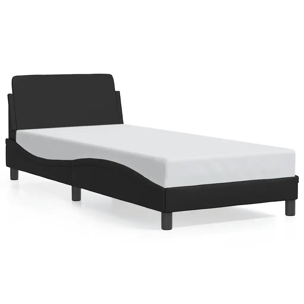 Struttura letto Dover Nera 90x190 cm in Similpelle 373323
