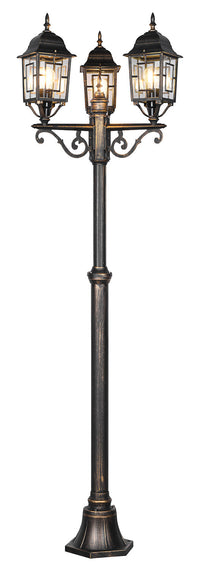 Lampione da Esterno Attacco E27 in Alluminio Ruggine