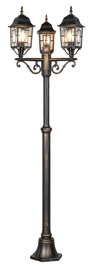 Lampione da Esterno Attacco E27 in Alluminio Ruggine