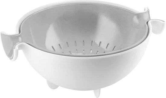 Colapasta con contenitore di raccolta - grigio, 30 x 25 x h12,5 cm