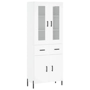 Buffet credenza cassettiera armadio mobile contenitore organizer cucina soggiorno salotto alto 69,5 x 34 x 180 cm legno ingegnerizzato bianco 02_0032693