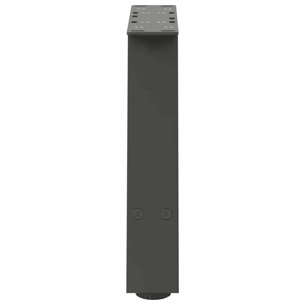 Set di 2 gambe per tavolino da caffè a forma di A 40 x 30-31 cm con piedini regolabili design moderno in acciaio antracite 02_0057094