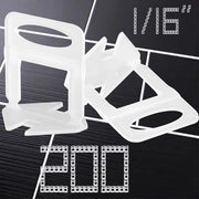 Sistema di Livellamento per Pavimenti - 200 Pezzi - Clip 2 mm - Facile e Rapido da Installare - Strumento di Calibrazione Affidabile - Tegolari di Regolazione della Distanza