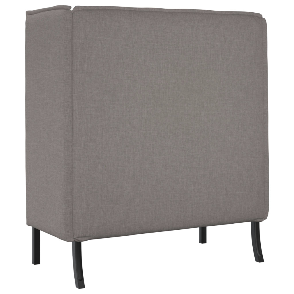 Divano Alto Schienale Tortora 109x56x121 cm Tessuto