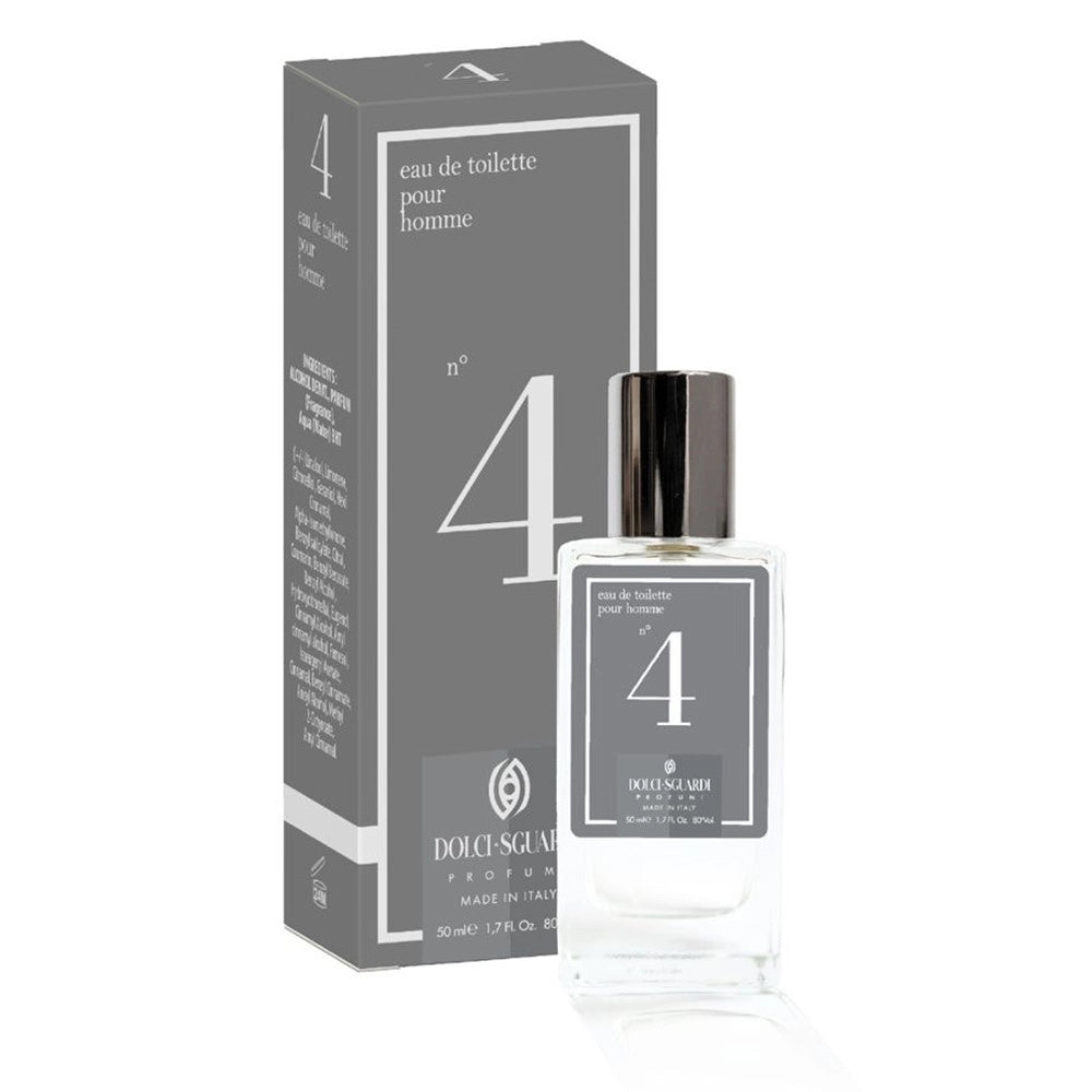 Trade Shop - Profumo Corpo Eau De Toilette Per Uomo N°4 Da 50 Ml Fragranza Fougère Raffinata 005618 -