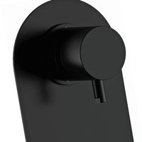 Miscelatore incasso doccia con deviatore a tre vie e tre posizioni nero opaco serie X Style