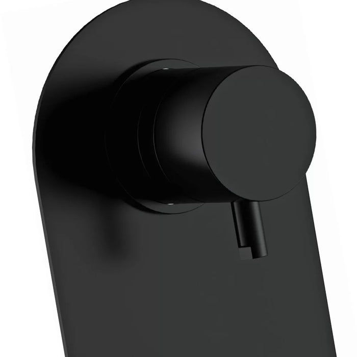 Miscelatore incasso doccia con deviatore a tre vie e tre posizioni nero opaco serie X Style
