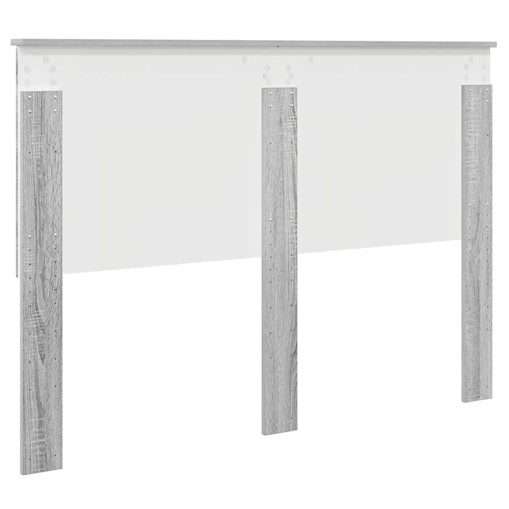 Testiera-Testata-Testiera Decorativa Grigio Sonoma 140 cm Legno multistrato 104445