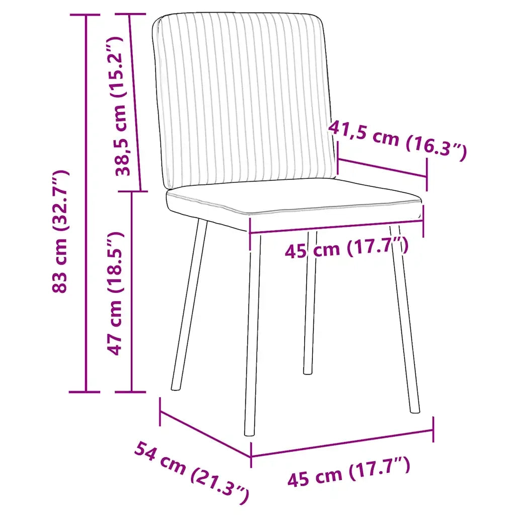vidaXL Sedie da Pranzo 6 pz Nere in Velluto