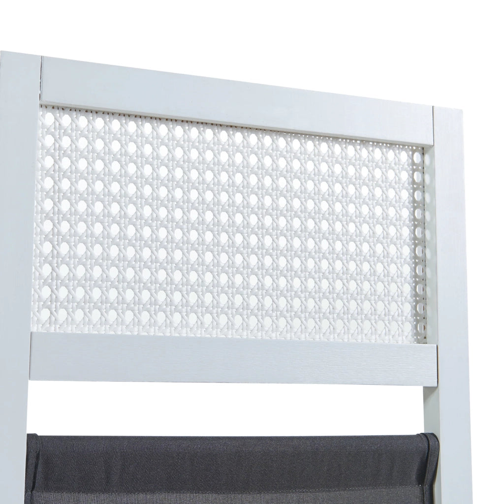 Paravento in bambù 200 x 170 cm bianco grigio scuro 03_0010226
