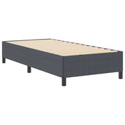 Letto singolo | Letto per adulti | Letto a molle Grigio Scuro 100 x 200 cm Tessuto in Cords