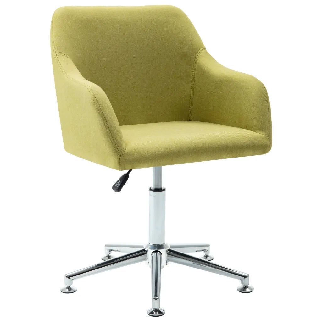 Sedie da Pranzo Girevoli 2 pz Verdi in Tessuto 283484