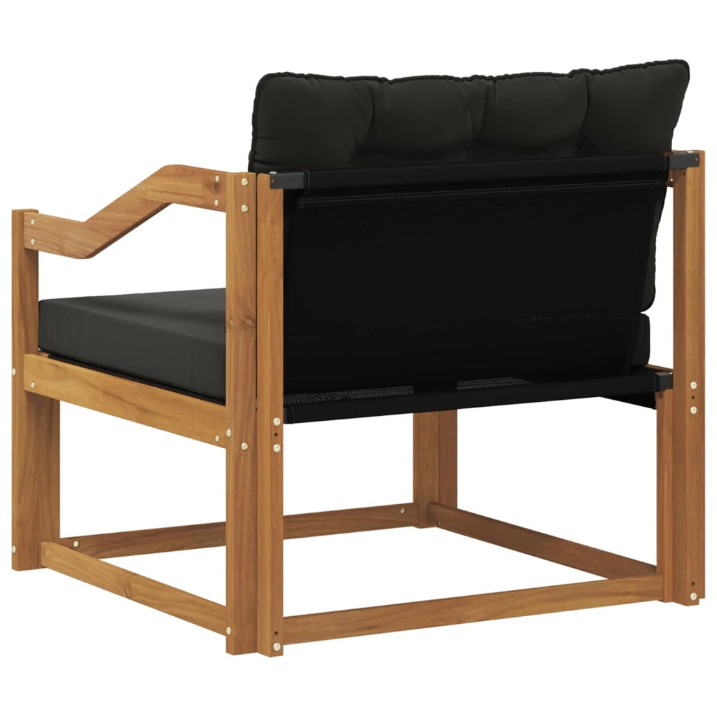 Set di divani da esterno-Sofa da giardino Legno di Acacia Massello e Textilene 219772