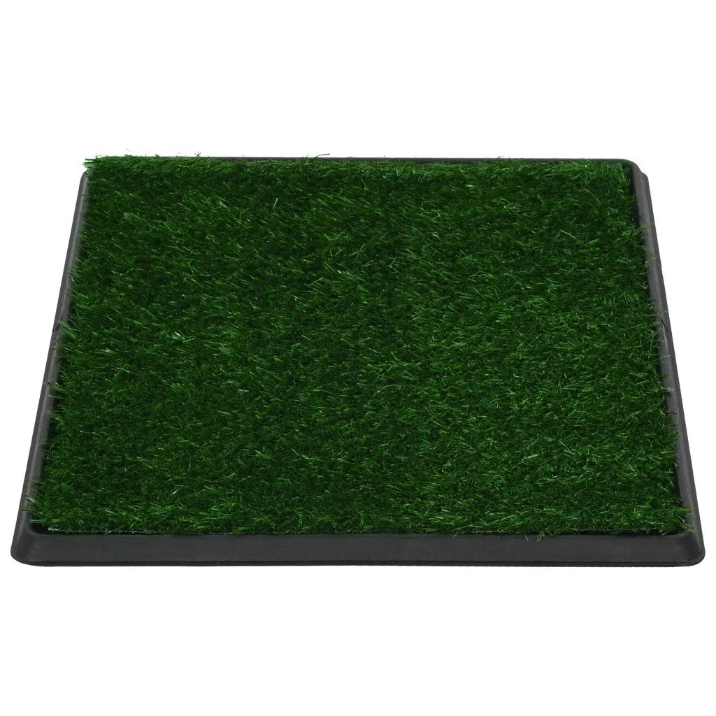 Toilette Animali con Vassoio e Prato Finto Verde 64x51x3cm WC 170768