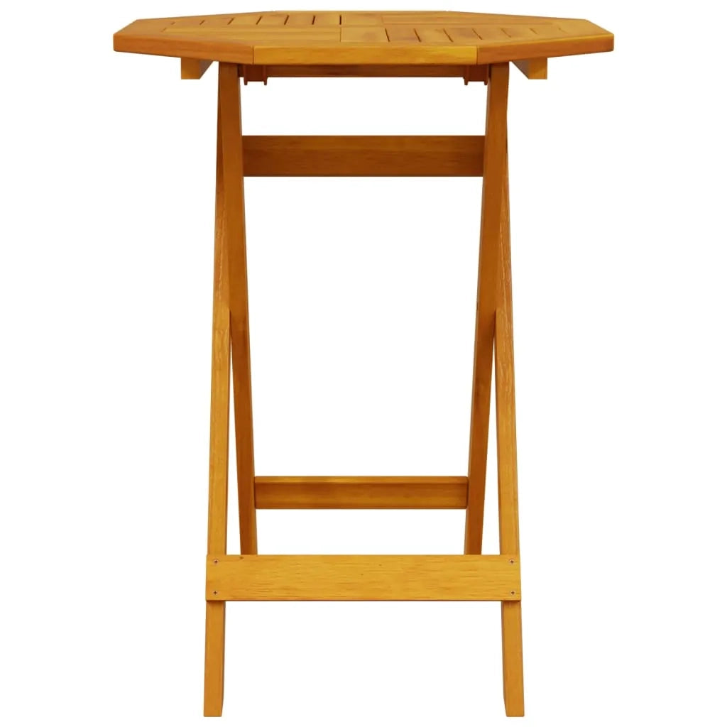 Set Bistro Pieghevole 3 pcs Marrone Legno di Acacia Massello 3375692