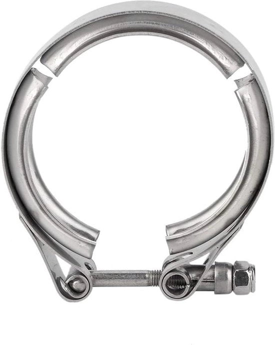 Downpipe Turbo Universale Uitlaat Fissaggio 25 Pollici - 63mm - Auto V-Band - M6 fissaggio