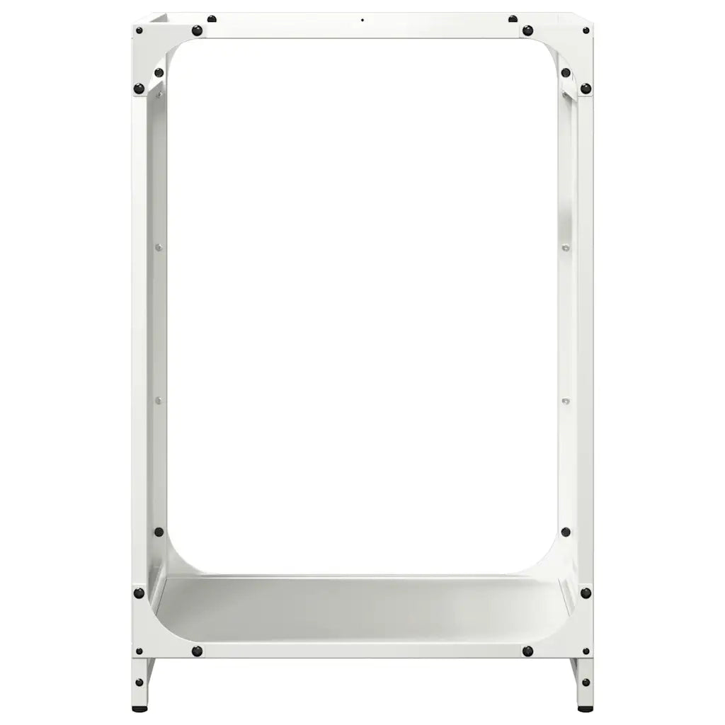 Rastrelliera per Legna da Ardere Bianca 44x28x65 cm CFW9872951