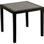 TAVOLO RATTAN KING - PP ANTRACITE CM 80X80 H.CM 72