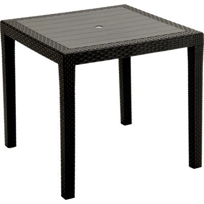 TAVOLO RATTAN KING - PP ANTRACITE CM 80X80 H.CM 72