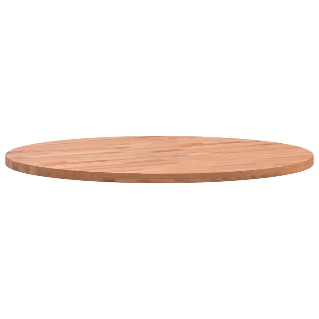 Piano per Tavolo Ã˜50x1,5 cm Rotondo in Legno Massello di Faggio