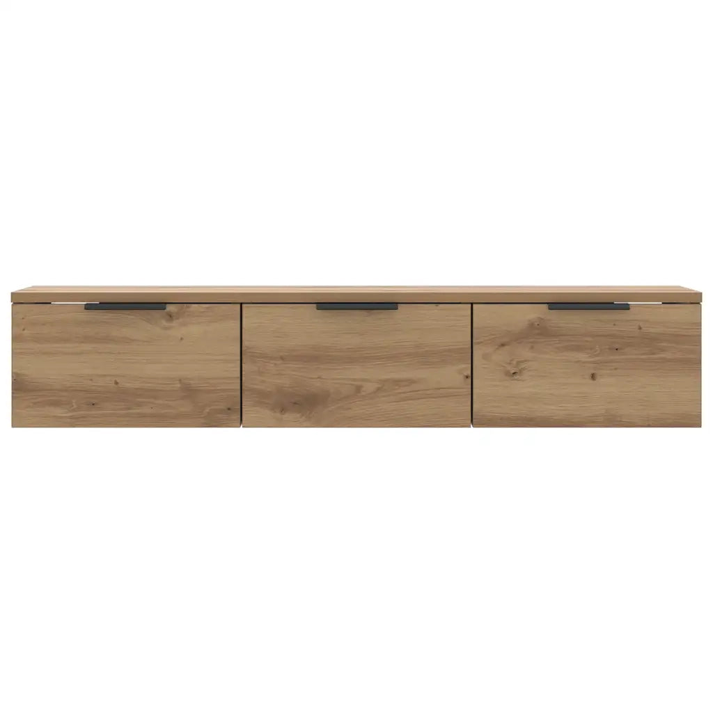 Armadietto a Muro | Mobile a Parete Rovere Artigianale 102x30x20 cm in Truciolato