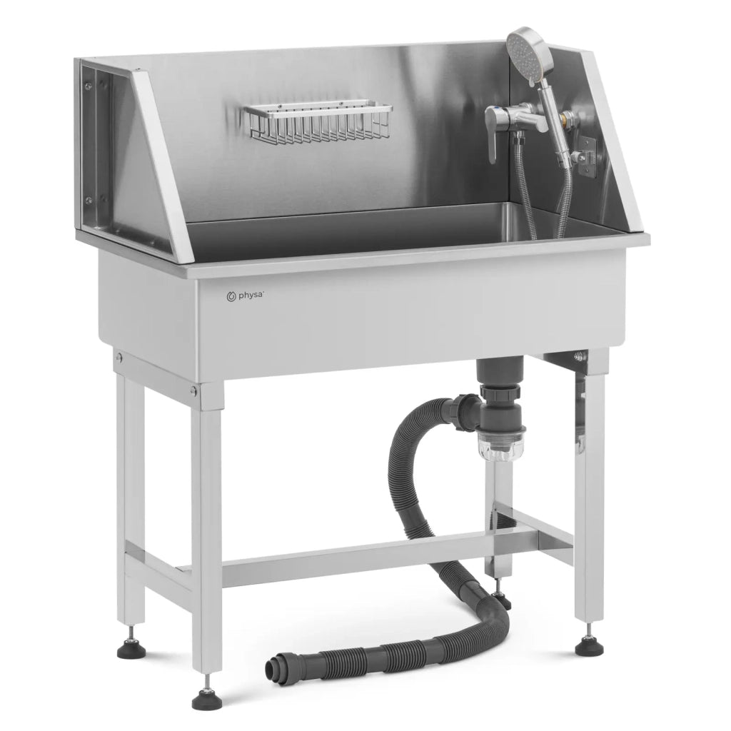 Vasca per toelettatura cani in acciaio inox per cani fino a 60 kg lega di alluminio rame acciaio inox 14_0008281