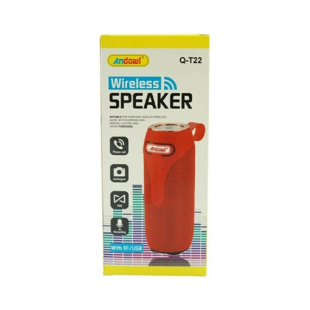 Trade Shop - Altoparlante 2.0 Speaker Portatile Bluetooth 10w Wireless Aux / 3,5 Mm Usb Q-t22 -