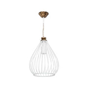 Lampada a sospensione ciondolo Umay ASZ1314 metallo bianco